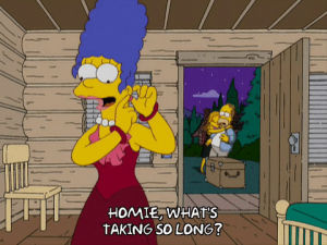 homer simpson,happy,marge simpson,episode 5,excited,season 20,asking,20x05