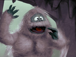 abominable snow monster,1964,dancing,60s,rudolph the red nosed reindeer,tv,television,vintage,christmas,1960s,vintage television,rudolph