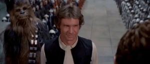 movie,happy,star wars,smile,episode 4,harrison ford,han solo,pleased,chewbacca,a new hope,episode iv,star wars a new hope