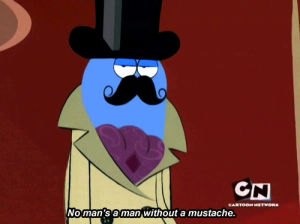 cartoon network,blue,mustache,my friends,texting convos,home for imaginary friends