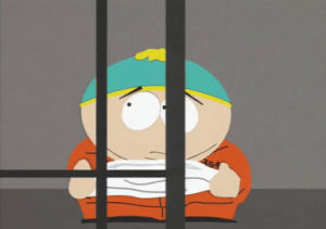 eric cartman,scared,cartman,jail
