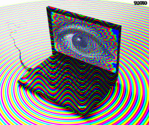 screen,eye,rgb,laptop,tumblr featured,optical illusion,vortex,color halftone,art,loop,trippy,artists on tumblr,fractal,op art,halftone,tavis
