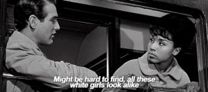black and white,paul newman,classic film,white girl,diahann carroll,paris blues