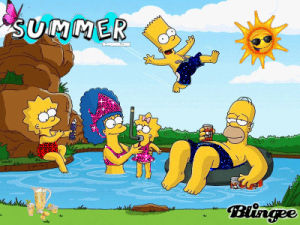 summer,fun,picture,simpsons