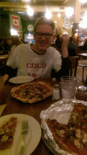 pizza,boy,vegan,smiles,clint,gluten free,portsmouth