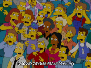 episode 8,scared,season 20,cry,crowd,20x08,frantic