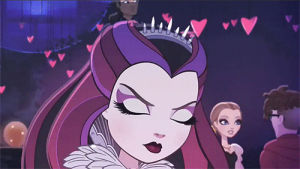 eah,ever after high,shocked,shock,surise,no way,gasp,surised,pule hair,raven queen