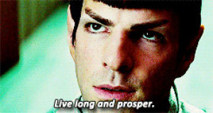 spock,movie,film,space,star trek,action,quote,sci fi,zachary quinto,live long and prosper