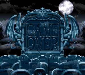 game over,gaming,tombstone,super nintendo,video games,the addams family,1995,cipater,ocean software