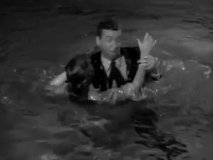 its a wonderful life,classic film,water,frank capra,james stewart,dancing,pool,christmas movies,donna reed