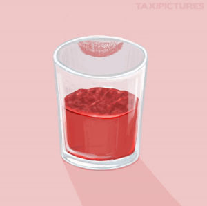 placebo,half full,evening,liquor,art,illustration,life,water,drawing,drink,whatever,relax,chill,glass,thoughts,soul,lipstick,taxipictures,half empty,bath
