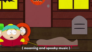 eric cartman,scared,kenny mccormick,fear,freaked out