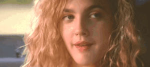 drew barrymore,tongue,90s,stuck out tongue