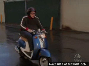 motorcycle,scrubs,fail,tv show,puddle