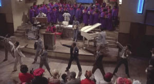 the blues brothers,church,james brown,reverend cleophus james