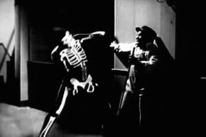 the whore church vol 1,dancing,black and white,vintage,skeleton