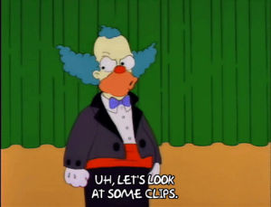 season 4,episode 15,krusty the clown,4x15,crusty the clown,talking out loud,clown talk