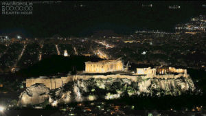 acropolis,athens,map,lights,google,white house,greece,crowded,landmark,earth hour,earthhour,earth hour 2013,art design