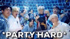 ikon,party time,kpop,party,k pop,korean,korea,party hard,partying,bling bling,time to party