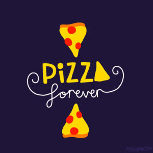 typography,animation,food,foxadhd,pizza,photoshop,forever,cindy suen,type,cheese,pizza forever