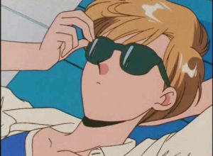 sailor uranus,sailor moon,anime,look,sunglasses,looking,amara,haruka
