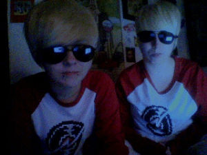 homestuck,dave strider,john egbert,were serious cosplayers all the time