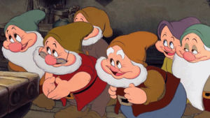 dwarf,whistle while you work,snow white and the seven dwarfs,singing,dopey,snow white,dance,dwarves,disney,cute,dancing,grumpy,homemade