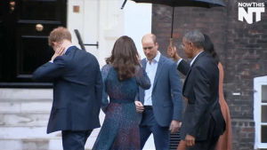 kate middleton,umbrella,obama,rain,london,england,british,the royals