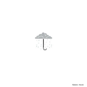 depressed,umbrella,tears,sad,rain,cloud,thoka maer,illustration