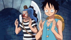 monkey d luffy,applause,clapping,buggy the clown