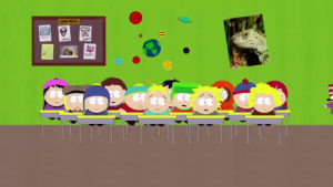 eric cartman,stan marsh,kyle broflovski,confused,kenny mccormick,walking,children,class,teacher,craig tucker,mr herbert garrison
