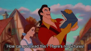 reading,gaston,beauty and the beast,book,read