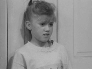 stephanie tanner,black and white,sad,life,crying,bw,follow,alone,why,full house,ugh,lonely