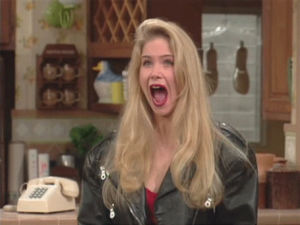 kelly bundy,christina applegate,exciting,fangirling,yelling,married with children,tv,happy,90s,80s,excited,woman