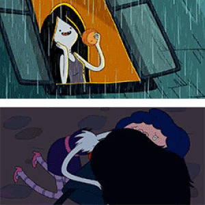 sucking blood,marceline,adventure time,happy,laughing,red,eat,marceline the vampire queen