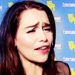 emilia clarke,celebrities,the first one kills me every time
