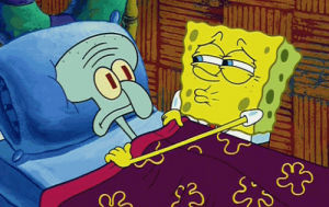 buenas noches,goodnight kiss,spongebob squarepants,kiss,goodnight