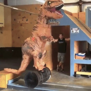 T rex running GIF on GIFER - by Nalkree