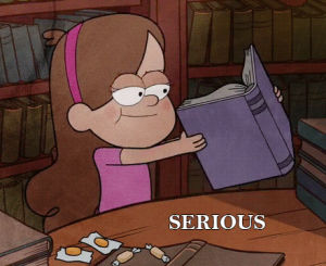gravity falls,reading,serious,candy,books