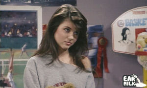 unimpressed,the eye,the look,saved by the bell,suspicious,kelly kapowski,eyebrow raise