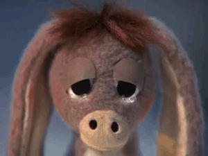 crying,bummer,sad,nestor the long eared christmas donkey,when bae is away