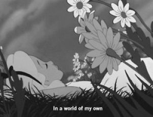 peaceful,black and white,anime,disney,vintage,cartoons,sky,animations,flowers,alice in wonderland