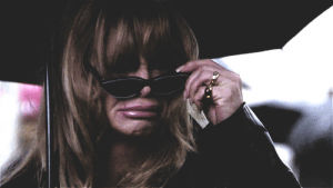 goldie hawn,first wives club,the first wives club,1996,movie,film,90s,sad,shocked,sunglasses,lips,collagen,elise elliot atchison