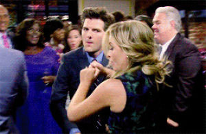 dancing,parks and recreation,singing,leslie knope,7x07,donna and joe