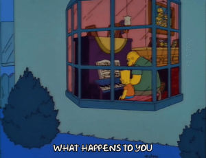 season 3,bart simpson,episode 1,singing,playing,piano,barney gumble,3x01,what happens to you