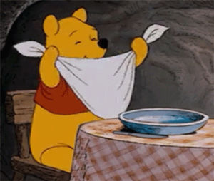 hungry,food,winnie the pooh,sushi,excited,pooh,im so excited