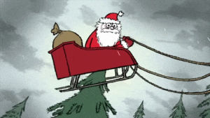 sleigh,santa,animation,lol,frederatorblog,channel frederator