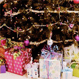 christmas tree,various tv christmas,christmas present,glee,glee christmas