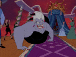 Ursula the little mermaid crawling GIF on GIFER - by Bludflame