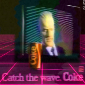 vaporwave,webpunk,ad,80s,max headroom,coca cola,vhs,cybeunk,neon,tv,loop,coke,grid,pixel8or